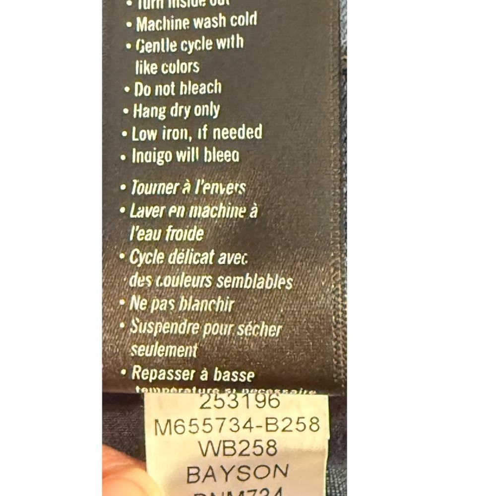 Paige Federal Slim Straight Jeans Mens 33 Bayson Blue M655734-B258 Indigo Pants - Picture 5 of 7